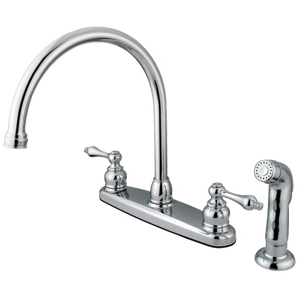 Vintage 8" Centerset Kitchen Faucet, Chrome
